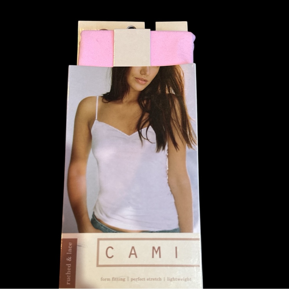 Blue Star (L/XL) Pink Camisole Ruched and Lace